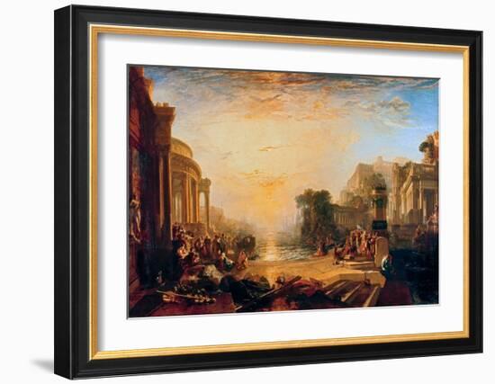 The Decline of the Carthaginian Empire-J M W Turner-Framed Giclee Print