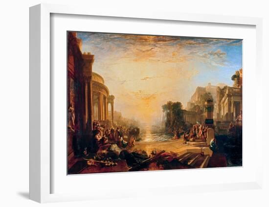 The Decline of the Carthaginian Empire-J M W Turner-Framed Giclee Print