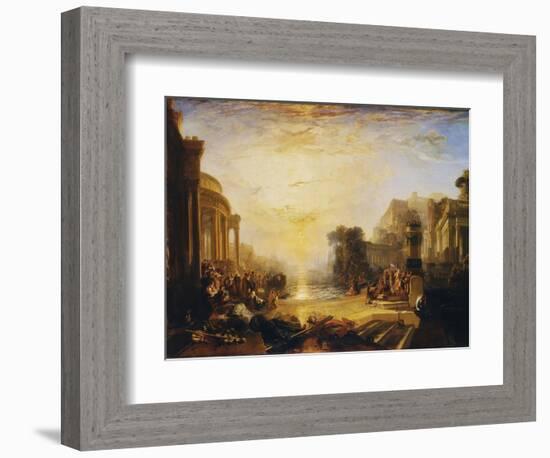 The Decline of the Carthaginian Empire...-J. M. W. Turner-Framed Giclee Print