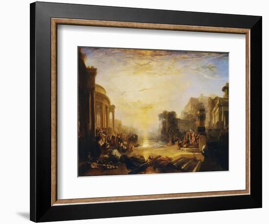 The Decline of the Carthaginian Empire...-J. M. W. Turner-Framed Giclee Print