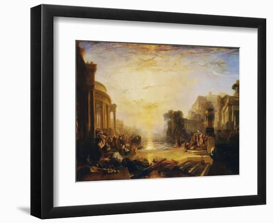 The Decline of the Carthaginian Empire...-J. M. W. Turner-Framed Giclee Print
