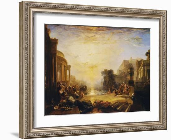 The Decline of the Carthaginian Empire...-J. M. W. Turner-Framed Giclee Print