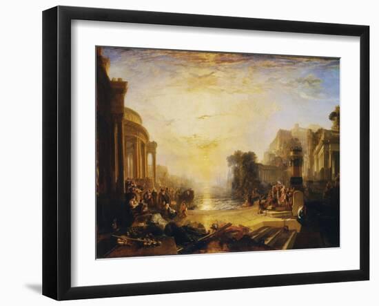 The Decline of the Carthaginian Empire...-J. M. W. Turner-Framed Giclee Print