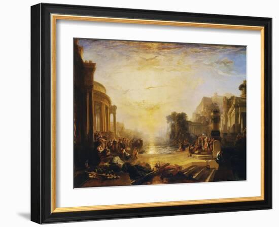 The Decline of the Carthaginian Empire...-J. M. W. Turner-Framed Giclee Print