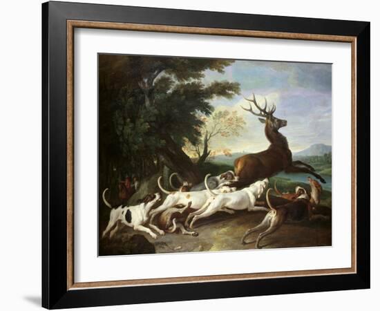 The Deer Hunt, 1718-Alexandre-Francois Desportes-Framed Giclee Print