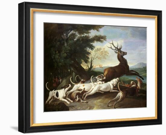 The Deer Hunt, 1718-Alexandre-Francois Desportes-Framed Giclee Print