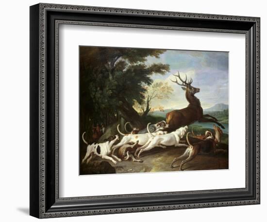 The Deer Hunt, 1718-Alexandre-Francois Desportes-Framed Giclee Print