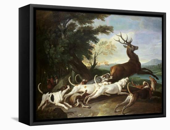The Deer Hunt, 1718-Alexandre-Francois Desportes-Framed Premier Image Canvas