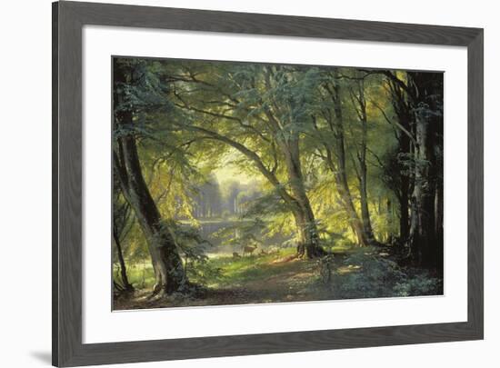 The Deer Park-Carl Frederic Aagaard-Framed Premium Giclee Print