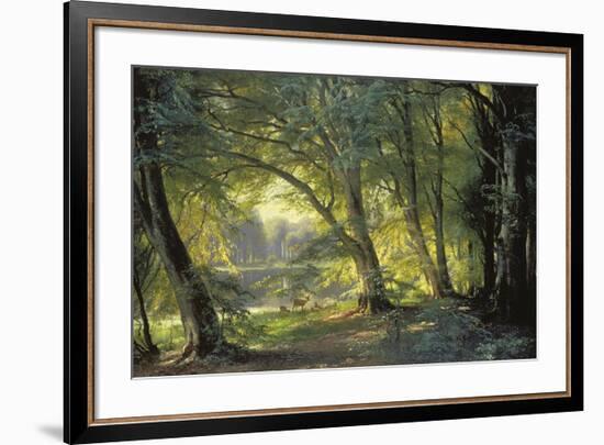 The Deer Park-Carl Frederic Aagaard-Framed Premium Giclee Print