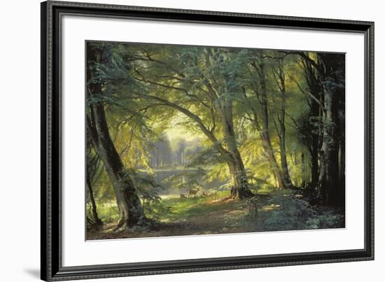 The Deer Park-Carl Frederic Aagaard-Framed Premium Giclee Print