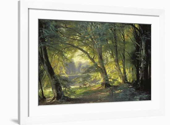 The Deer Park-Carl Frederic Aagaard-Framed Premium Giclee Print