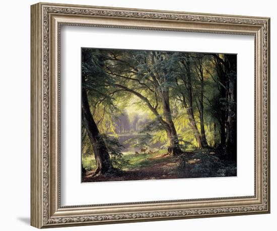 The Deer Park-Carl Frederic Aagaard-Framed Art Print