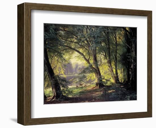 The Deer Park-Carl Frederic Aagaard-Framed Art Print