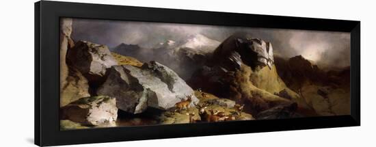 The Deer Pass-Edwin Henry Landseer-Framed Giclee Print