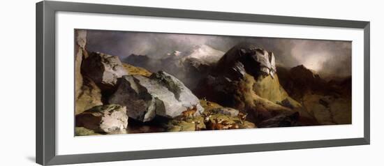 The Deer Pass-Edwin Henry Landseer-Framed Giclee Print