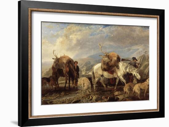 The Deer Stalker's Return, 1846-Richard Ansdell-Framed Giclee Print