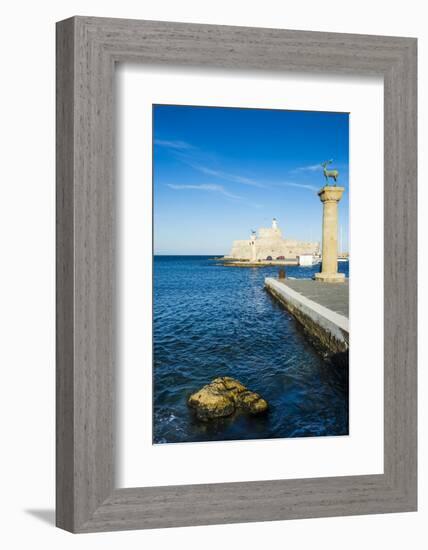 The Deers, the Medieval Old Town of the City of Rhodes, Rhodes, Dodecanese Islands, Greek Islands-Michael Runkel-Framed Photographic Print