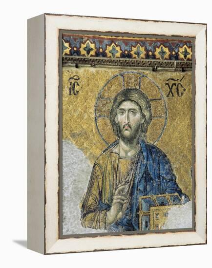 The Deesis. Detail. Jesus Christ in Majesty as If to Bless. Hagia Sophia. Istanbul. Turkey-null-Framed Premier Image Canvas