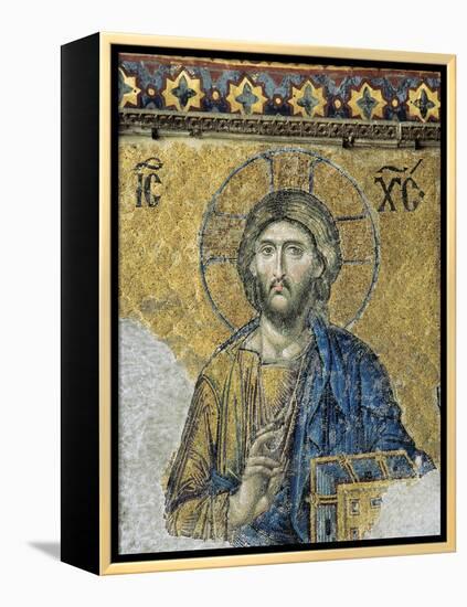 The Deesis. Detail. Jesus Christ in Majesty as If to Bless. Hagia Sophia. Istanbul. Turkey-null-Framed Premier Image Canvas