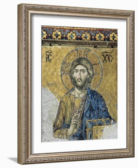 The Deesis. Detail. Jesus Christ in Majesty as If to Bless. Hagia Sophia. Istanbul. Turkey-null-Framed Giclee Print