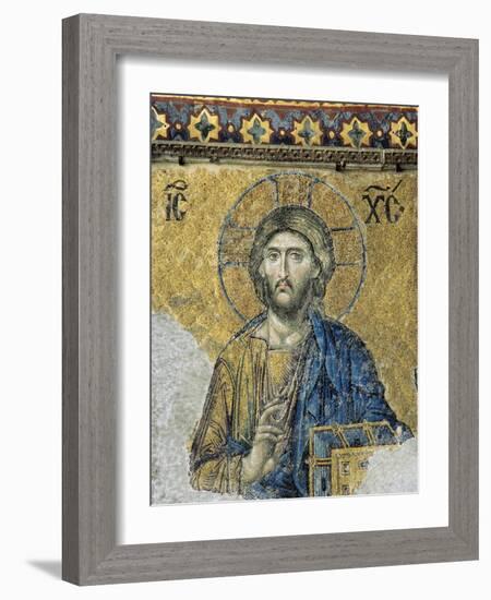 The Deesis. Detail. Jesus Christ in Majesty as If to Bless. Hagia Sophia. Istanbul. Turkey-null-Framed Giclee Print
