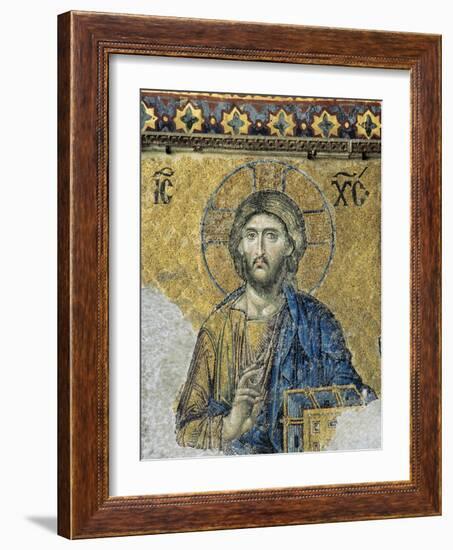 The Deesis. Detail. Jesus Christ in Majesty as If to Bless. Hagia Sophia. Istanbul. Turkey-null-Framed Giclee Print