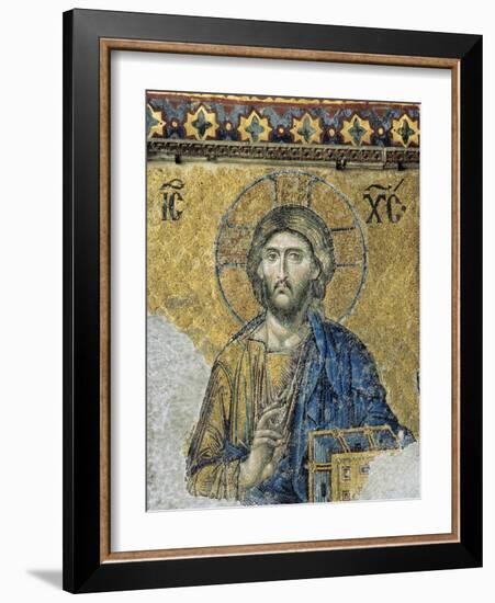 The Deesis. Detail. Jesus Christ in Majesty as If to Bless. Hagia Sophia. Istanbul. Turkey-null-Framed Giclee Print