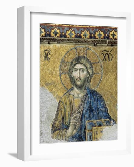 The Deesis. Detail. Jesus Christ in Majesty as If to Bless. Hagia Sophia. Istanbul. Turkey-null-Framed Giclee Print