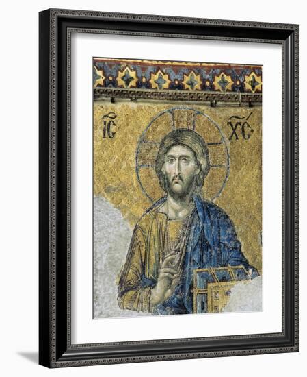 The Deesis. Detail. Jesus Christ in Majesty as If to Bless. Hagia Sophia. Istanbul. Turkey-null-Framed Giclee Print