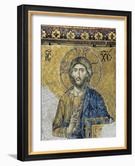 The Deesis. Detail. Jesus Christ in Majesty as If to Bless. Hagia Sophia. Istanbul. Turkey-null-Framed Giclee Print