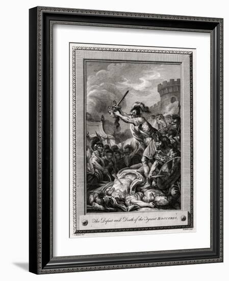 The Defeat and Death of the Tyrant Boccoris, 1774-W Walker-Framed Giclee Print