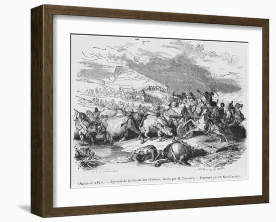 The Defeat of the Cimbri-Alexandre Gabriel Decamps-Framed Giclee Print