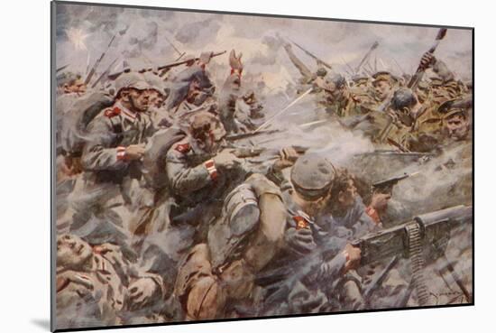 The Defeat of the Prussian Guard at Zonnebeke-Arthur C. Michael-Mounted Giclee Print