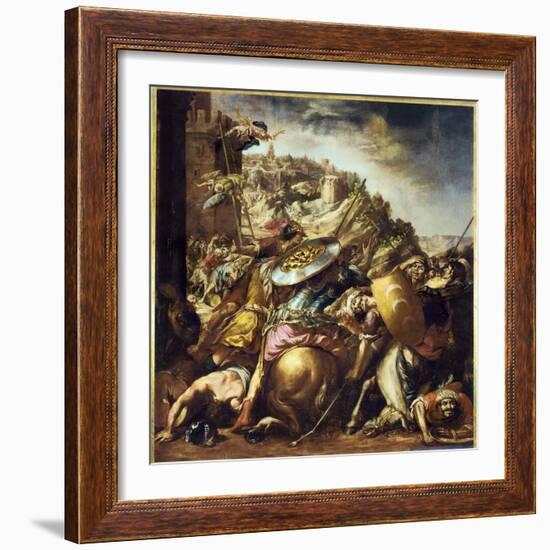 The defeat of the Saracens, The end of the Saracens invasion in Spain in 1492-Juan de Valdes Leal-Framed Giclee Print