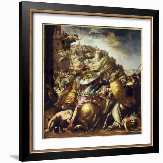 The defeat of the Saracens, The end of the Saracens invasion in Spain in 1492-Juan de Valdes Leal-Framed Giclee Print