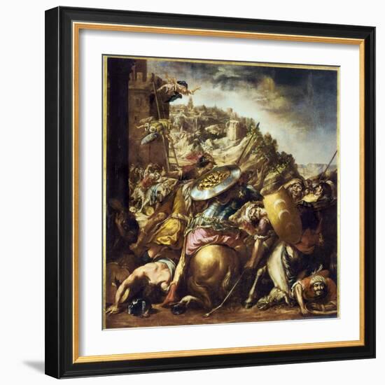 The defeat of the Saracens, The end of the Saracens invasion in Spain in 1492-Juan de Valdes Leal-Framed Giclee Print