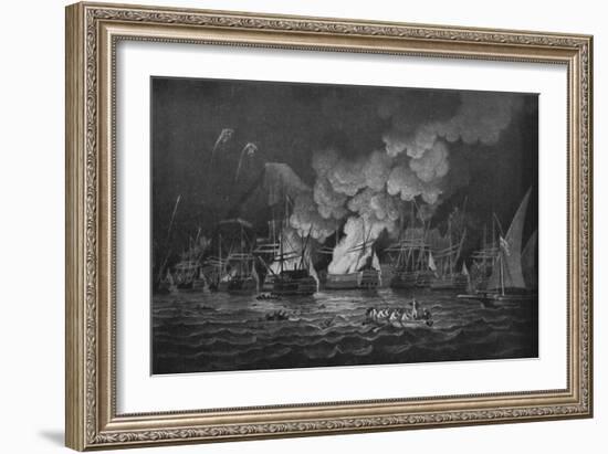 'The Defence of Gibraltar', c1785-Thomas Luny-Framed Giclee Print