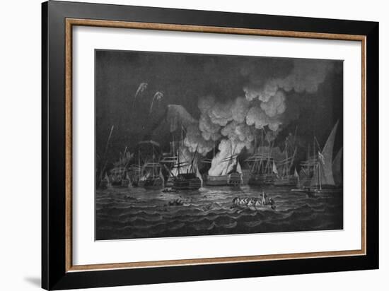 'The Defence of Gibraltar', c1785-Thomas Luny-Framed Giclee Print