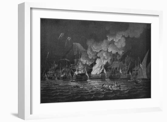 'The Defence of Gibraltar', c1785-Thomas Luny-Framed Giclee Print