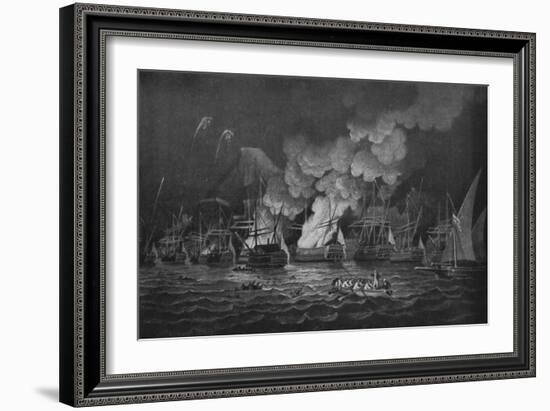 'The Defence of Gibraltar', c1785-Thomas Luny-Framed Giclee Print