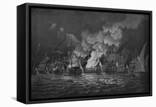 'The Defence of Gibraltar', c1785-Thomas Luny-Framed Premier Image Canvas