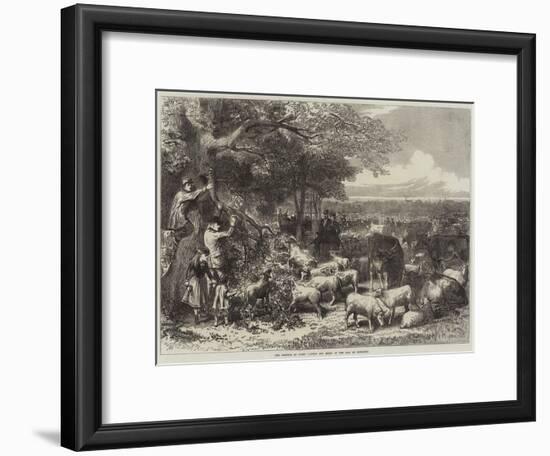 The Defence of Paris, Cattle and Sheep in the Bois De Boulogne-Arthur Hopkins-Framed Giclee Print