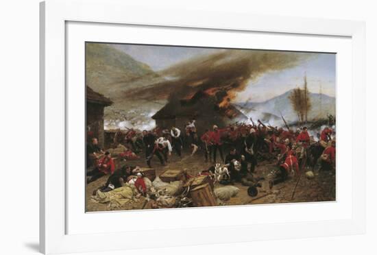 The Defence of Rorke's Drift-Alphonse Marie de Neuville-Framed Giclee Print