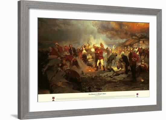 The Defence Of Rorke's Drift-Lady Butler-Framed Giclee Print