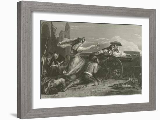 The Defence of Saragossa, Spain, 1808-Sir David Wilkie-Framed Giclee Print