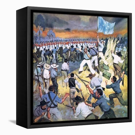 The Defence of the Eureka Stockade-Mcbride-Framed Premier Image Canvas