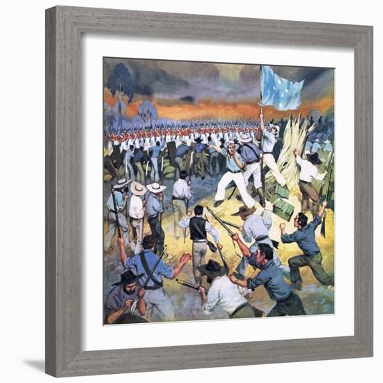 The Defence of the Eureka Stockade-Mcbride-Framed Giclee Print