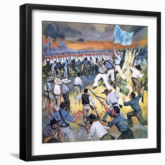 The Defence of the Eureka Stockade-Mcbride-Framed Giclee Print