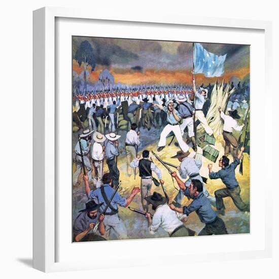 The Defence of the Eureka Stockade-Mcbride-Framed Giclee Print